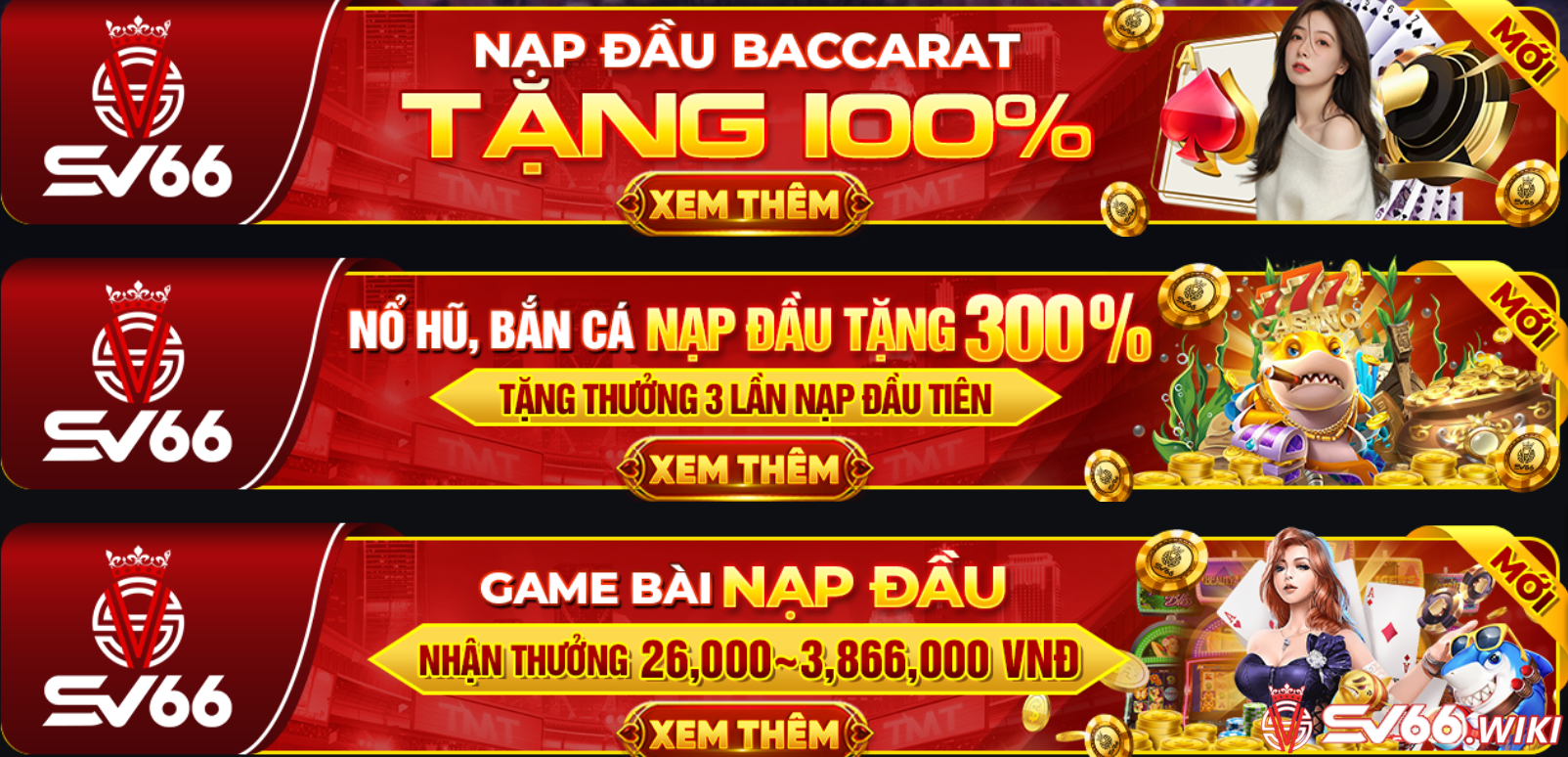 Chương trình khuyến mãi SV66